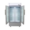 Premium Levella Premium Levella 21 cu. Ft Commercial Display Refrigerator Two Glass Door Merchandiser in Silver PRN210DX